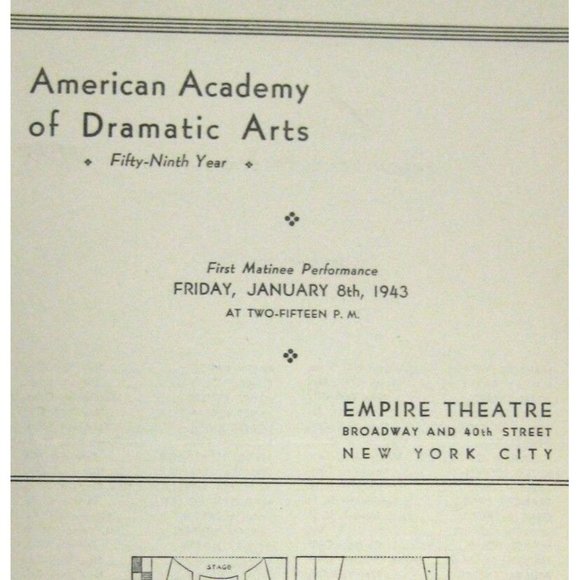 Little Women Program 1943 Empire Theatre Academy Dramatic Art 59th Marian Forest - Picture 2 of 4
